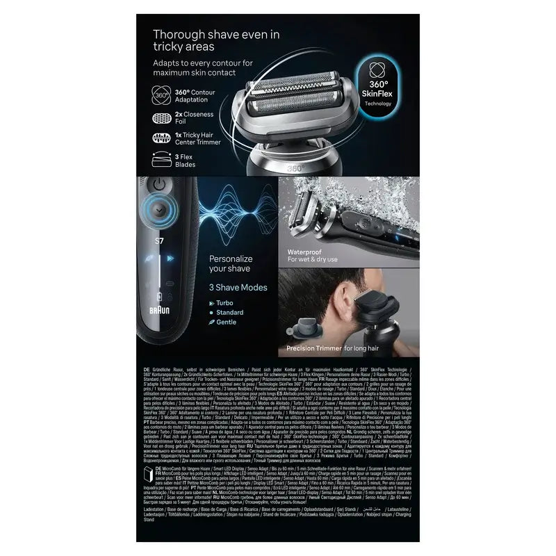 Braun Series7 Rasoio 72-N4200Cs Nero