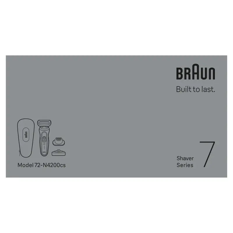 Braun Series7 Rasoio 72-N4200Cs Nero