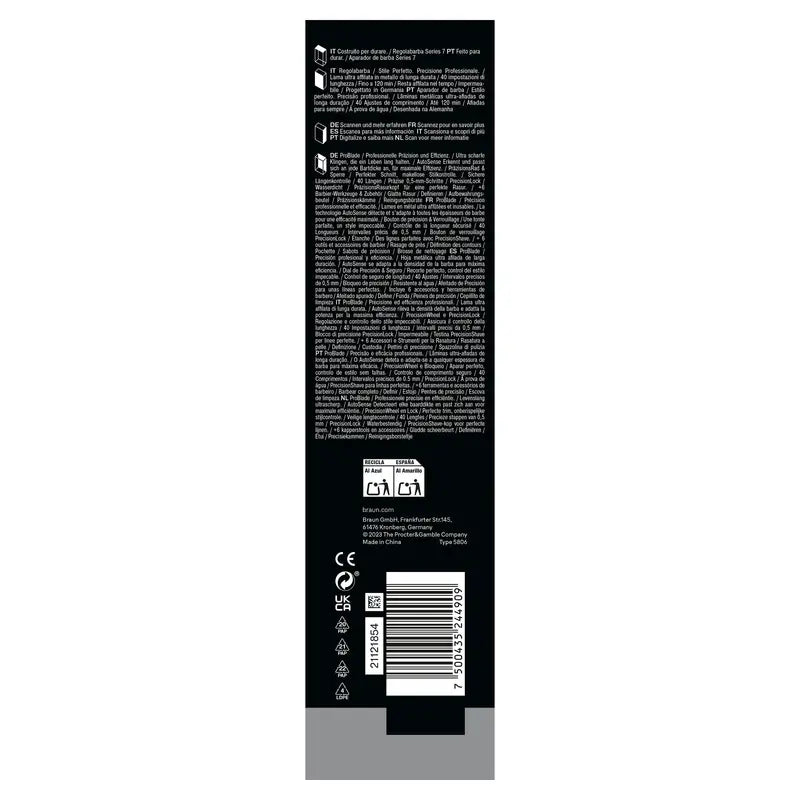 Braun Series 7 Regolabarba 40 Lunghezze Bt7520