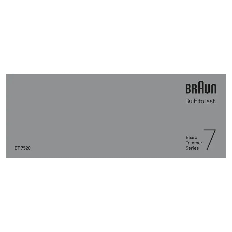 Braun Series 7 Regolabarba 40 Lunghezze Bt7520