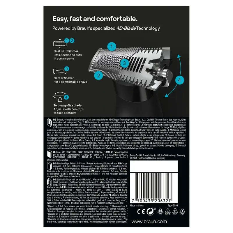 Braun X Series Xt3100 Regolabarba
