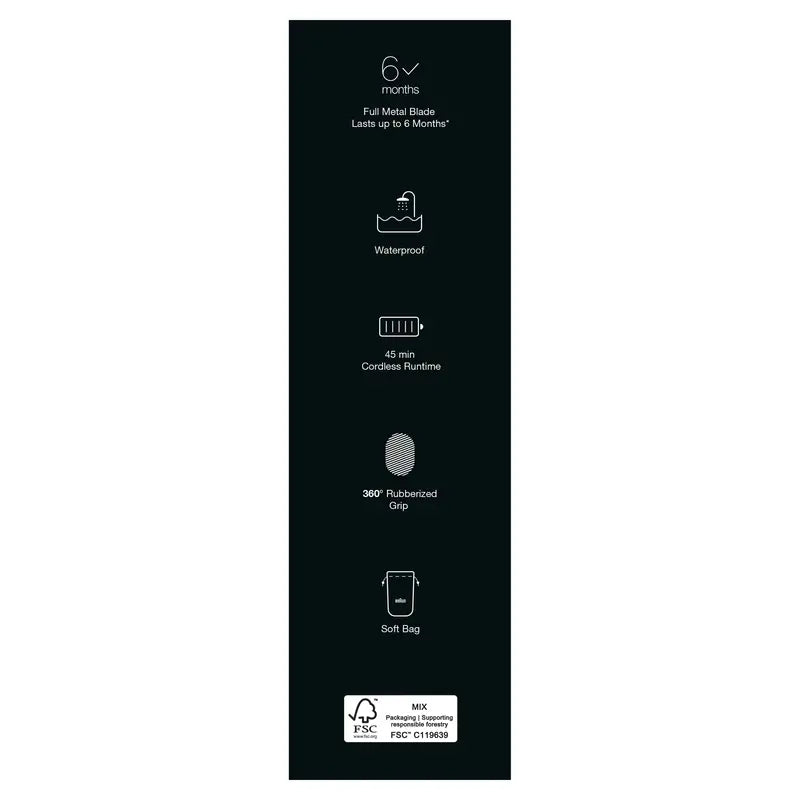 Braun X Series Xt3100 Regolabarba