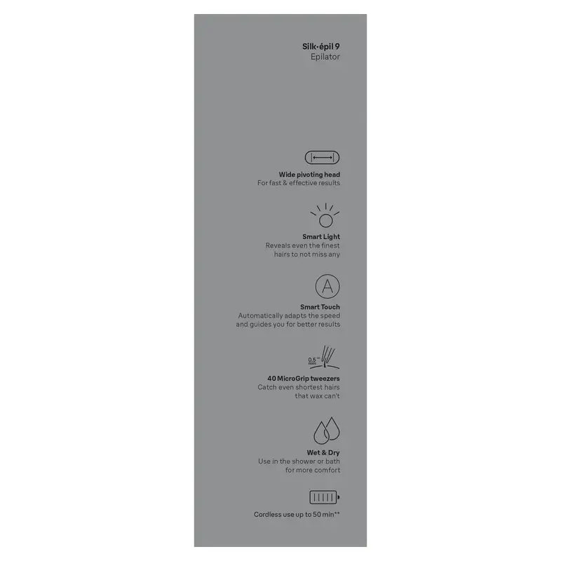 Braun Silk-Épil 9 SES9-000, Epilatore elettrico per donne