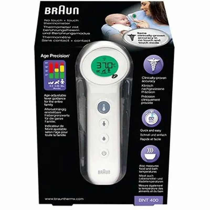 Termometro Braun Contactless + Front Bnt400 , 1 pz.