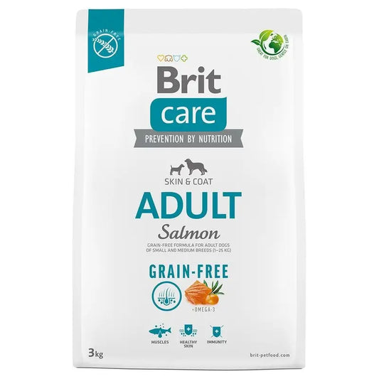 Brit Care Dog Adult Grain Free Salmon 3Kg per cani