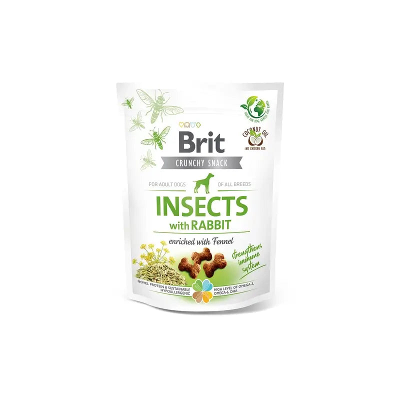 Brit Care Dog Crunchy Insect Coniglio 6x200 grammi