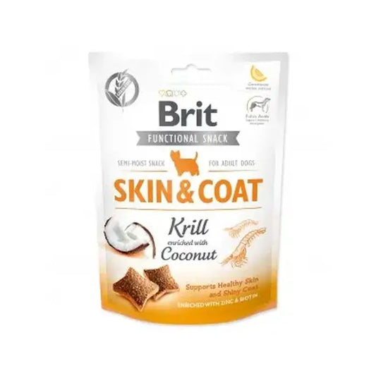 Brit Care Dog Snack Funzionale Pelle Pelo Gamberi 150Gr per cani
