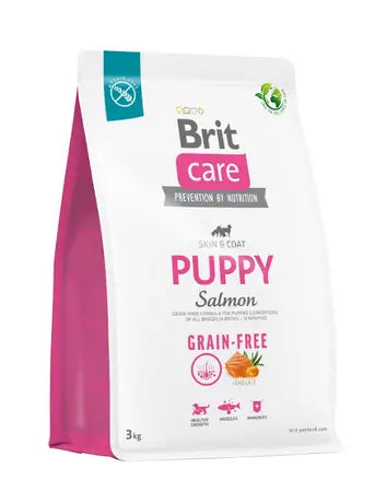 Brit Care Dog Grain Free Junior Razze di taglia grande al salmone 3 kg