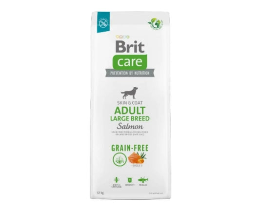 Brit Care Dog Grain Free Adult Large Salmone 12Kg per cani
