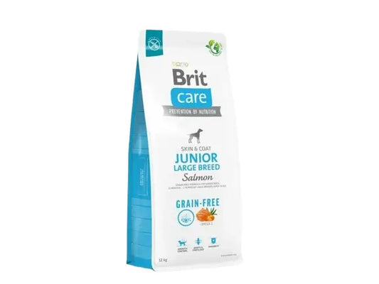 Brit Care Dog Grain Free Junior Large Salmone 12Kg per cani