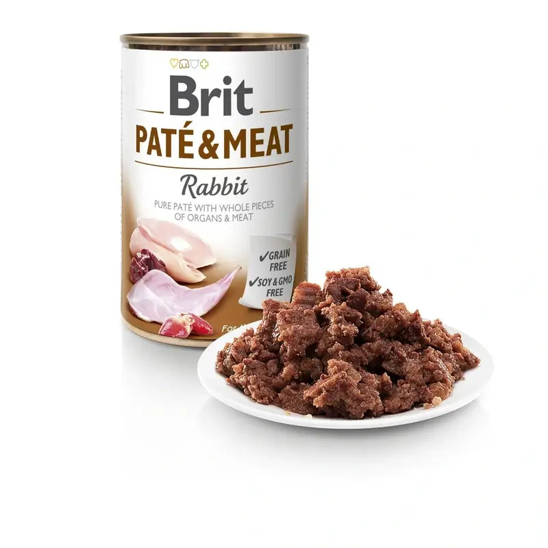 Brit Dog Paté di carne di coniglio 6x400 grammi
