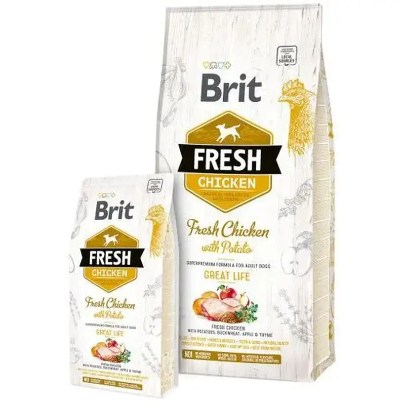 Brit Fresh Adult Great Life Pollo Patate 2,5Kg per cani