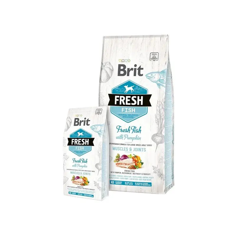 Brit Fresh Adult Large Muscles Joints Pesce Zucca 12Kg per cani