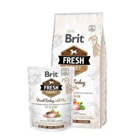 Brit Fresh Light Fit & Slim Turkey Peas 12Kg per cani