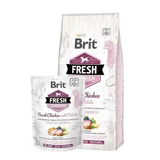 Brit Fresh Puppy Healthy Growth Pollo Patate 12Kg per cani