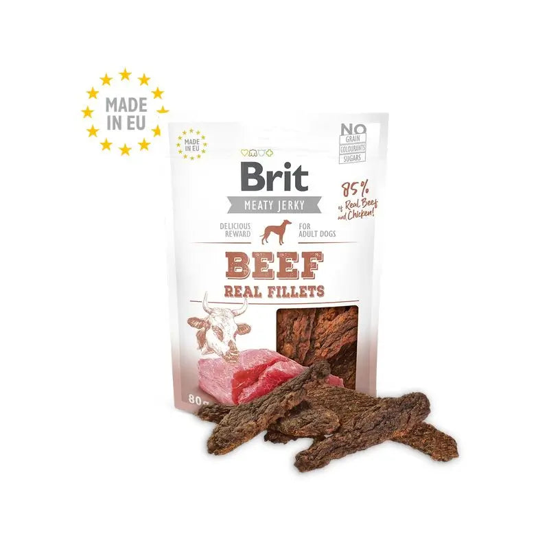 Brit Jerky Snack Filetti di pollo 80Gr per cani