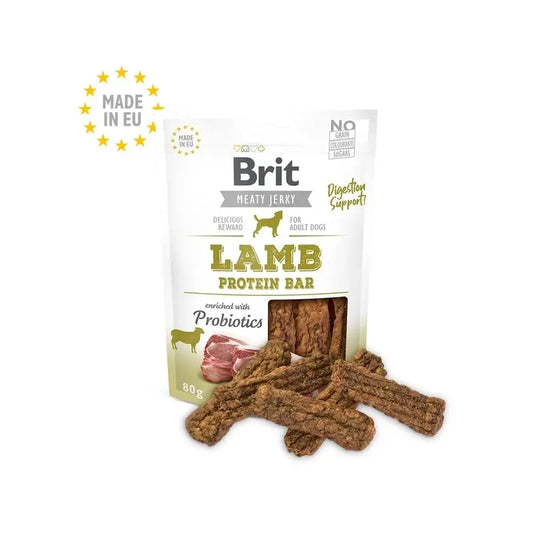 Brit Jerky Snackprotein Bar Agnello 80Gr per cani