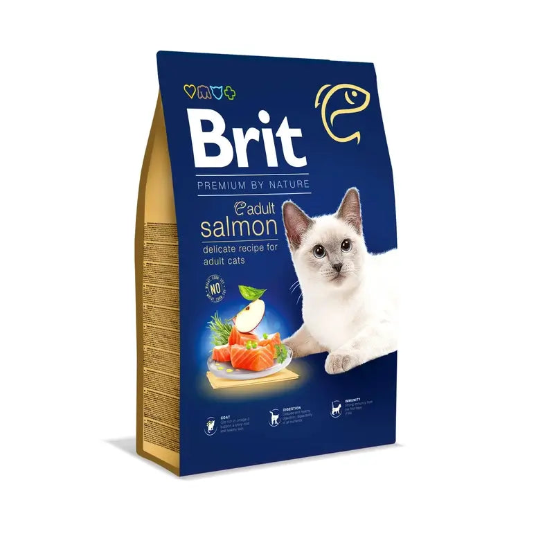 Brit Premium By Nature Cat Adult al salmone 8 kg