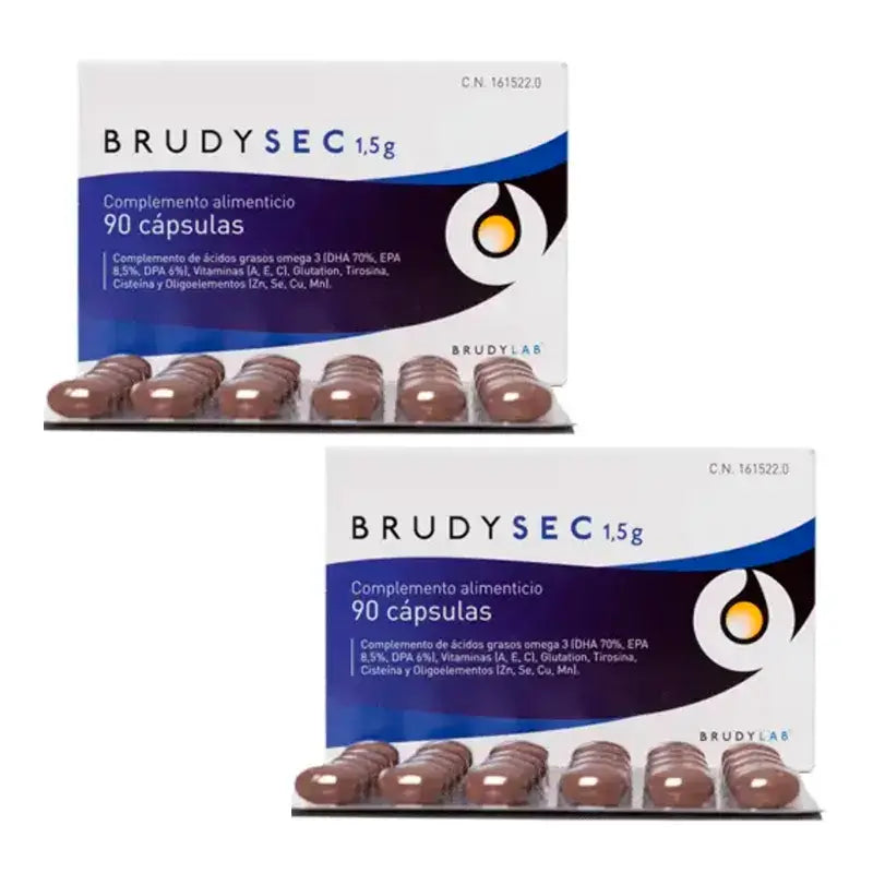 Brudy Sec 1,5 g, Confezione 2 x 90 Capsule