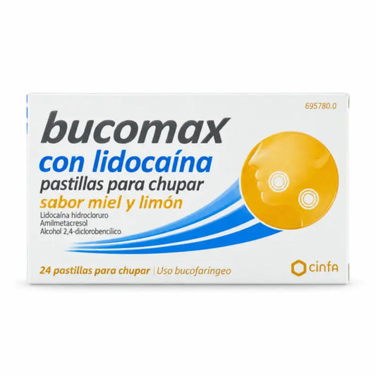 Bucomax Lidocaina Miele Gusto Limone 24 pastiglie