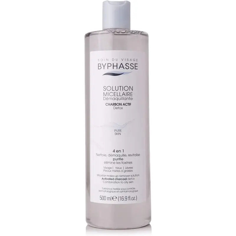 Byphasse Soluzione micellare struccante con carbone attivo, 500 ml