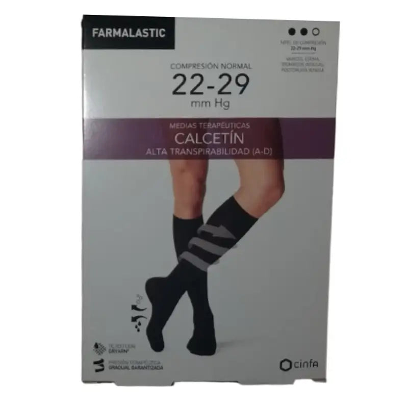 Farmalastic Calze a compressione normale a compressione antibatterica