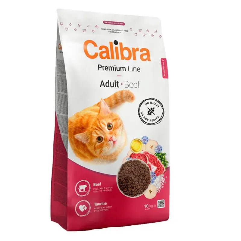 Calibra Calibra Cat Premium per gatti adulti – Carne di manzo – 10 kg