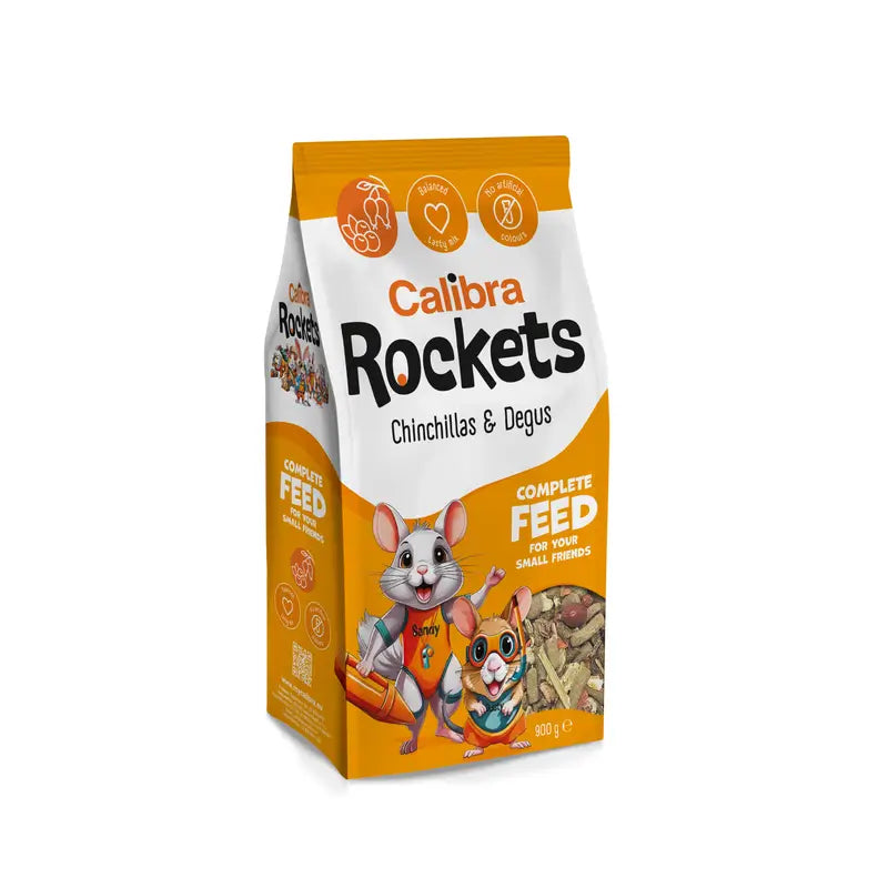 Calibra Calibra Rockets per cincillà e degu 900 g