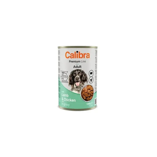 Calibra Dog Premium con agnello e pollo 12X1240G Lattina