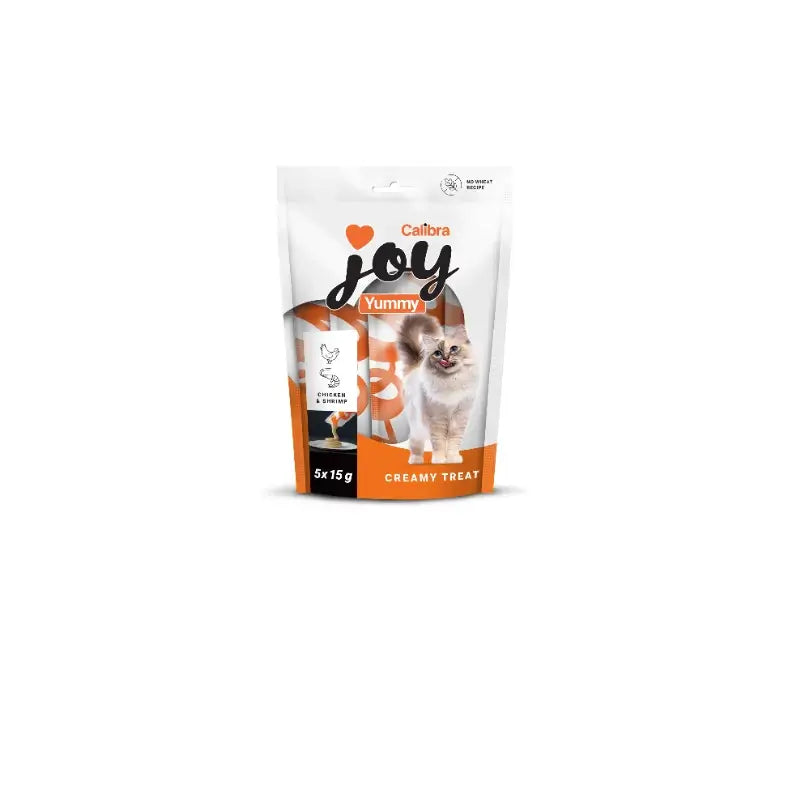 Calibra Joy Cat Yummy Bocconcini al pollo e gamberetti, 15x75 g