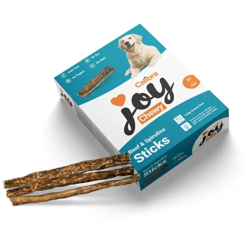 Calibra Joy Bastoncini da masticare per cani Manzo e Spirulina, 50 pezzi X 700 grammi