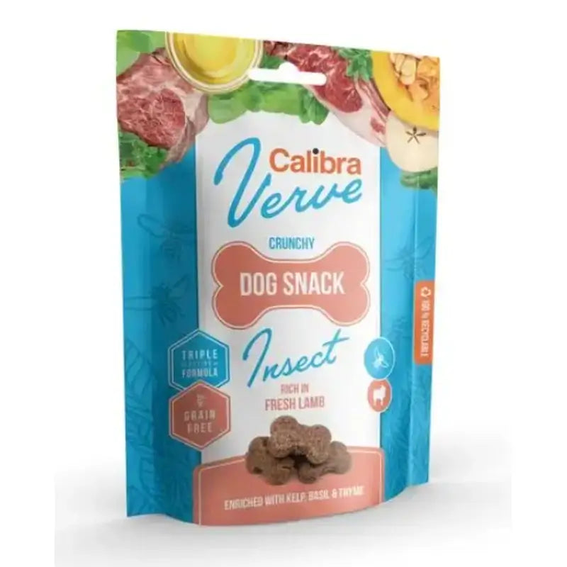 Calibra Dogs Verve Snack croccante Insetti e Agnello Fres 150G