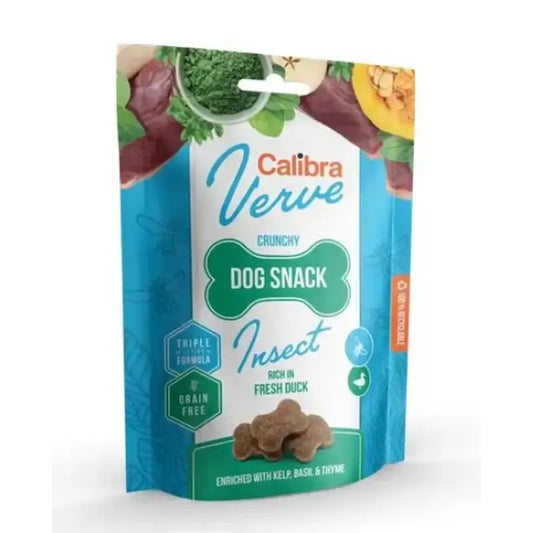 Calibra Dogs Verve Snack croccante insetti e anatra fresca 150G