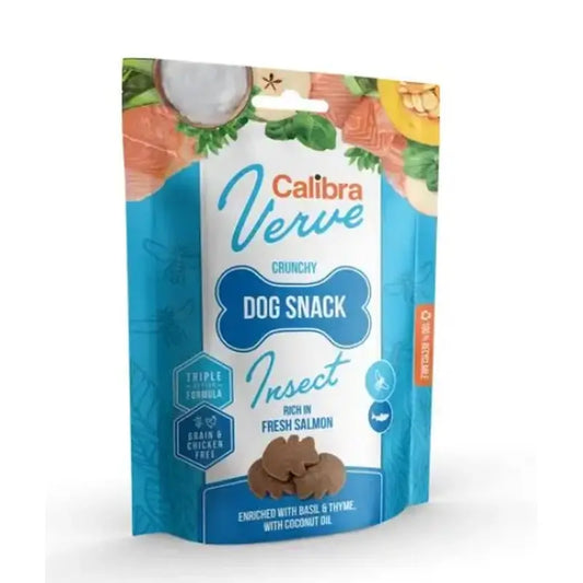 Calibra Dogs Verve Snack croccante Insetti e Salmone fresco 150G