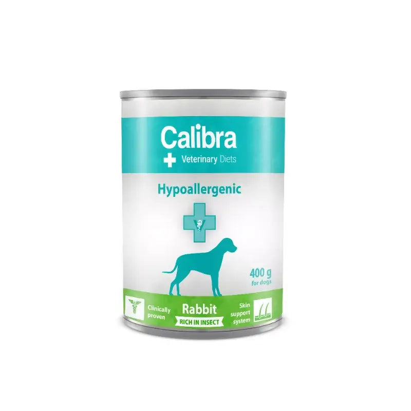 Calibra Vet Diet Dog Hypoallergenic Rabbit Insects Cibo umido 6X400Gr