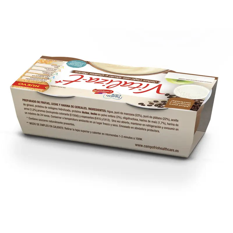 Campofrio Health Care Vitalizat+ Caffè e biscotti, 6 x 130 g
