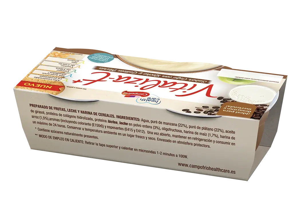 Campofrio Health Care Vitalizat+ Caffè e biscotti, 6 x 130 g