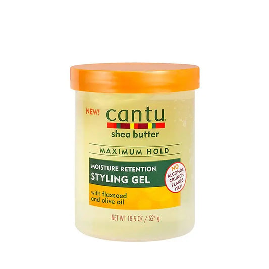 Cantu Gel Styling al Burro di Karité con Semi di Lino+Olio d'Oliva 524G (ritenzione dell'umidità)