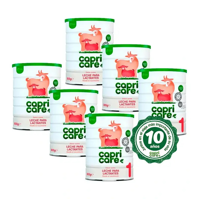 Capricare 1 Latte per lattanti, Confezione 6 X 800 Gr