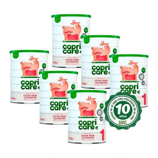 Capricare 1 Latte per lattanti, Confezione 6 X 800 Gr