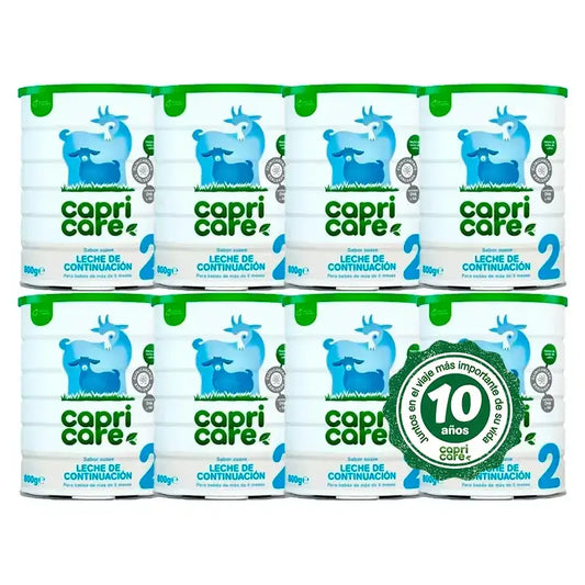Capricare 2 Latti di Continuità, Confezione 8 X 800 Gr