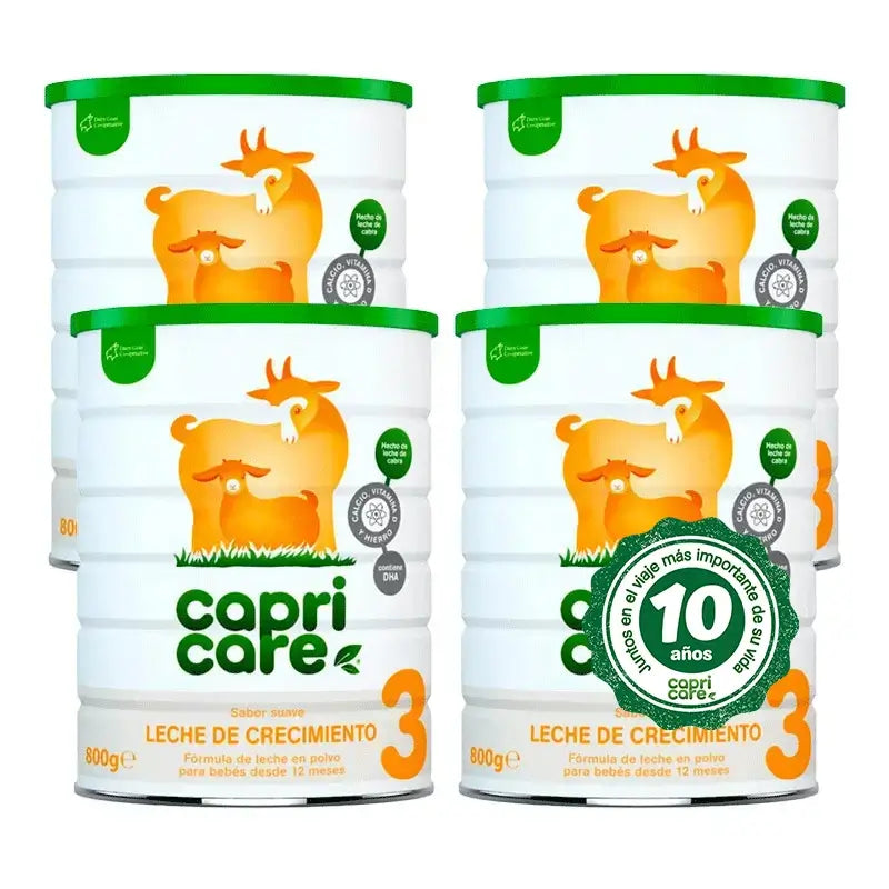 Capricare 3 Latte di crescita, confezione da 4 X 800 g