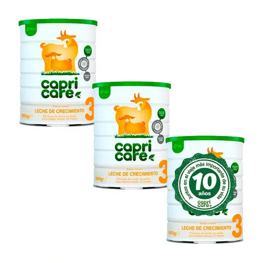 Capricare 3 Latte di crescita, Confezione 3 X 800 Gr