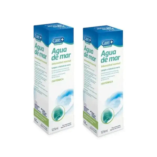 Care+ Acqua di mare isotonica, confezione da 2 x 125 ml
