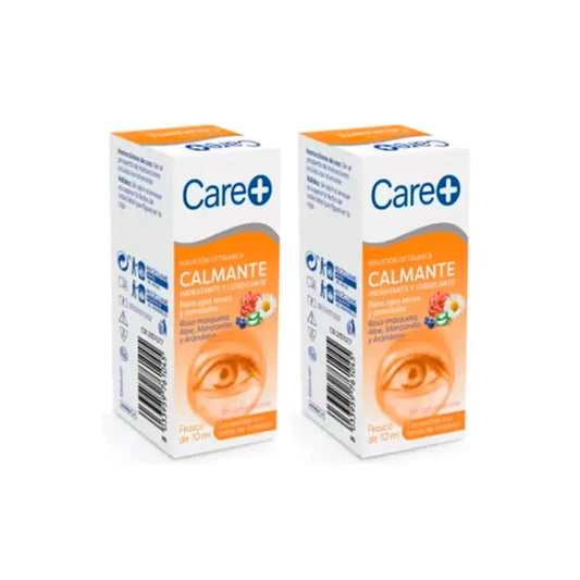Care+ Gocce oculari lenitive per occhi irritati, confezione da 2 x 10 Ml
