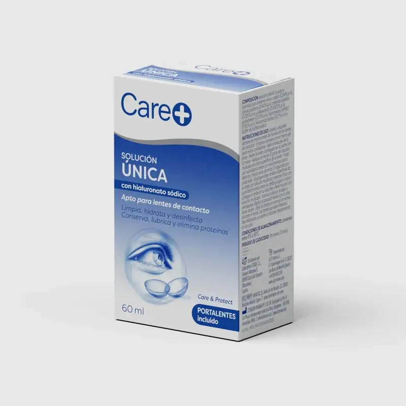 Care+ Soluzione per lenti a contatto, 60 ml