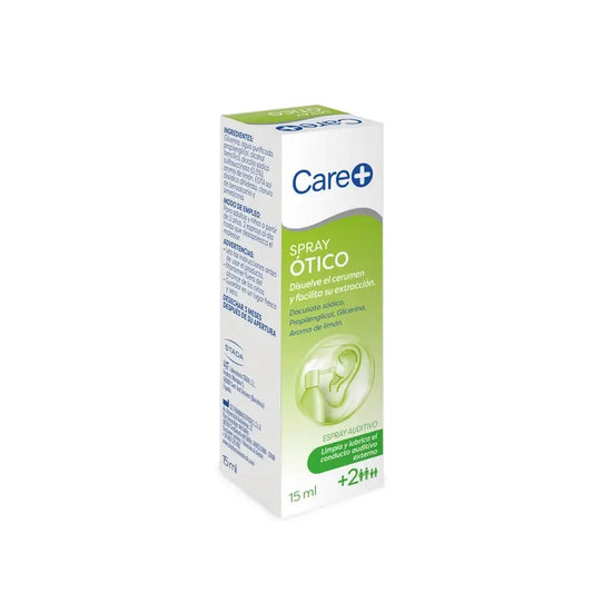 Care+ Spray per la pulizia delle orecchie per adulti e bambini +2 anni , 15 ml