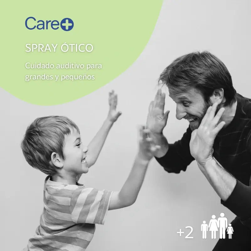 Care+ Spray per la pulizia delle orecchie per adulti e bambini +2 anni , 15 ml