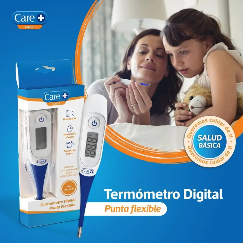 Care+ Termometro digitale Punta flessibile