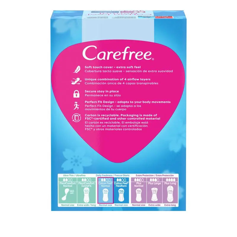 Carefree Cotton Feel Normale Fragranza Fresca 40+4Confezioni
